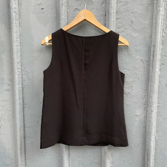 J Crew Black Scoop Neck Tank Top, BNWT, size 2 - Picture 5 of 13